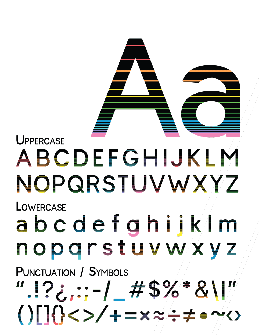Sentimentype Type specimen